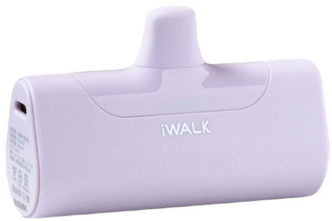 Iwalk Battery 口袋充電寶四代行動電源 Lightning, DBL4500L, 紫色