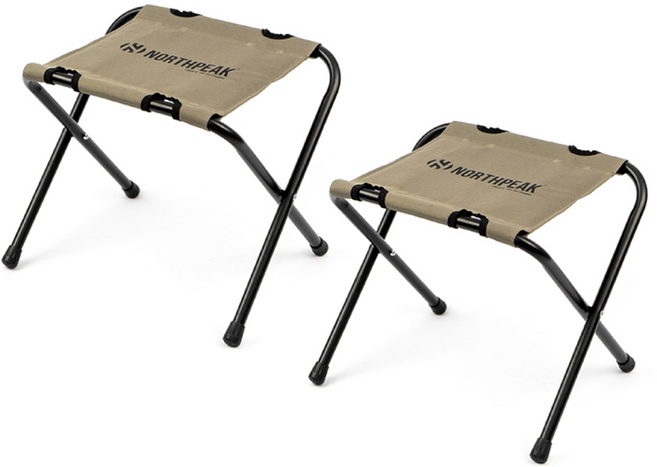 노스피크 와이즈 비비큐 체어 캠핑의자, 올리브탄, 2개