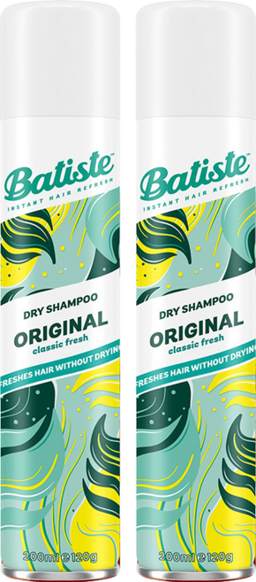 Batiste 芭緹絲 乾洗髮 經典清新, 200ml, 2瓶