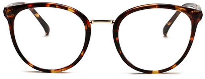 엔클레어 여성용 플레인 라운드 블루라이트 차단 글라스