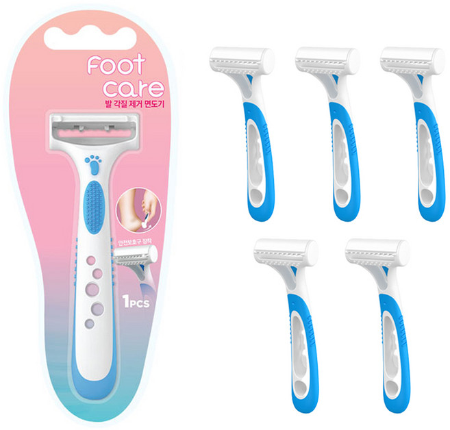 도루코 발 각질 제거 면도기, 1개입, 6개