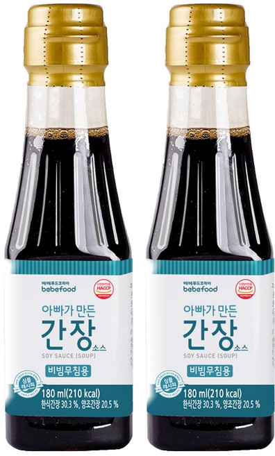 베베푸드 아빠가 만든 간장 소스 비빔무침용, 180ml, 2개, 감칠맛