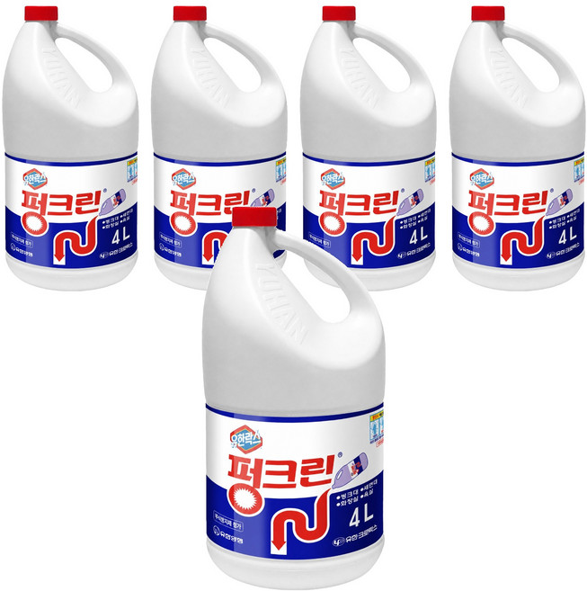 펑크린 배수구세정제, 4L, 5개