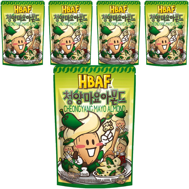 바프 청양마요 아몬드, 120g, 5개