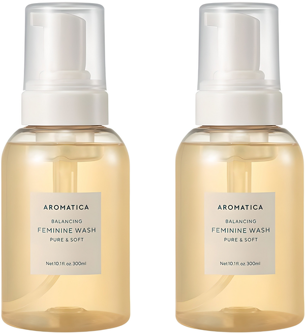 [비건라이프] 아로마티카 퓨어 앤 소프트 여성청결제, 300ml, 2개