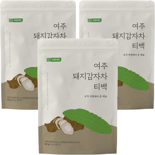 자연지인 여주돼지감자차티백, 1g, 50개입, 3개