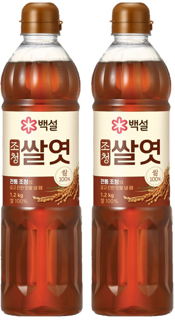 백설 조청 쌀엿, 1.2kg, 2개