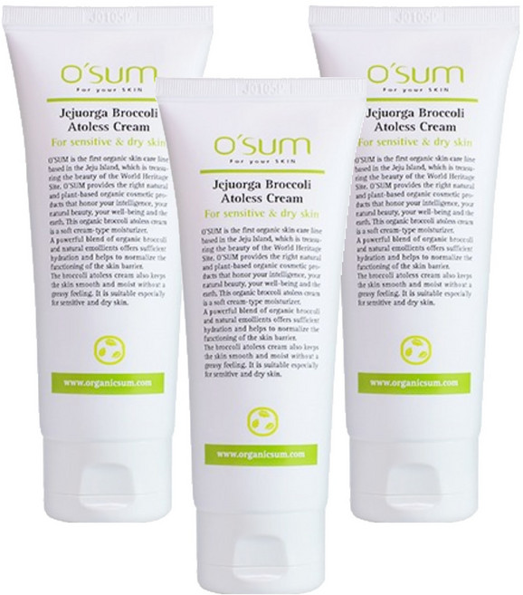 오썸 제주올가 브로콜리 아토레스 크림, 100ml, 3개