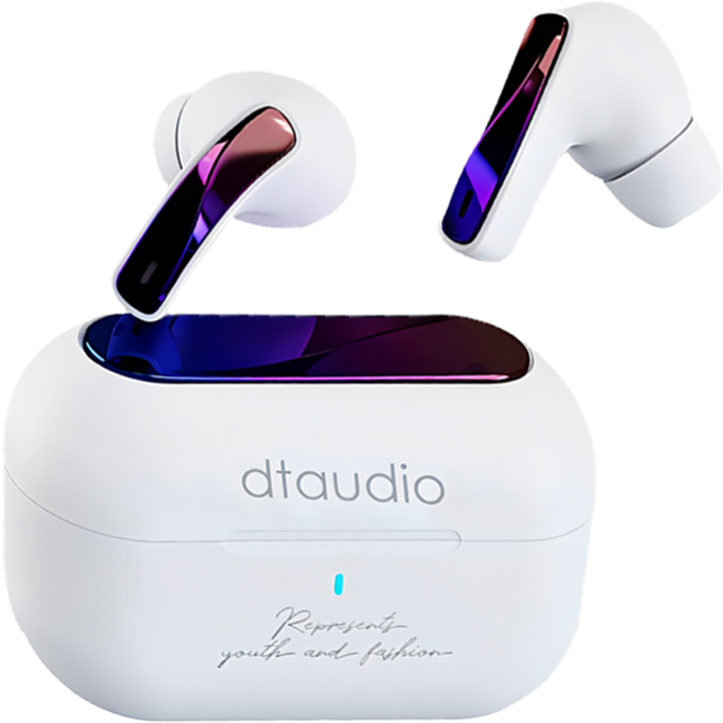DTAudio Wireless 主動降噪 入耳式 無線耳機 Bluetooth 5.3 ENC通話降噪 遊戲模式 4.5H Playtime 鋼琴白 T30