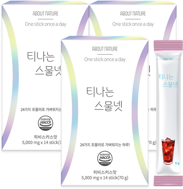 어바웃네이처 티나는 스물넷, 70g, 3개