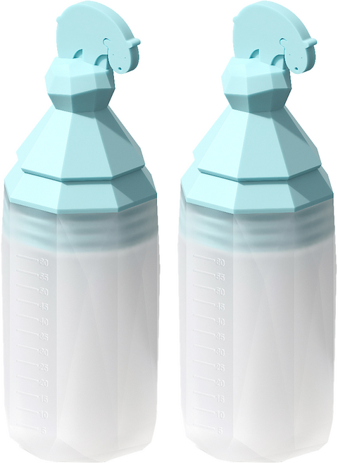 이크 실리콘 투약병, 2개