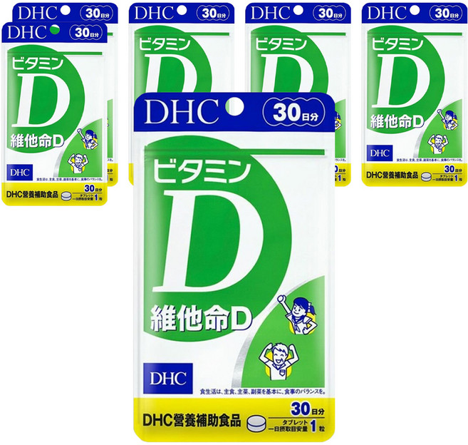 DHC 台灣公司貨 維他命D, 30顆, 150mg, 6包