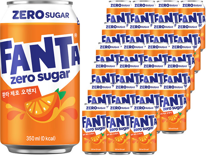 환타 제로 오렌지향, 350ml, 24개