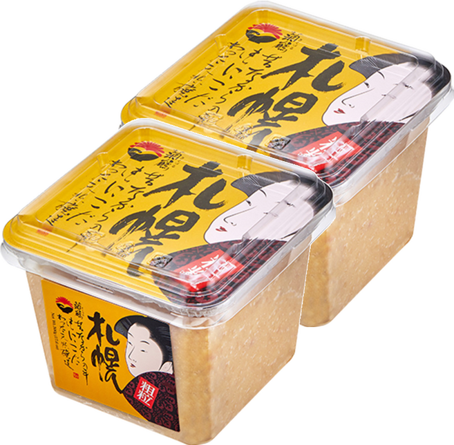 菊鶴 札幌味噌 嚴選非基改黃豆、台灣國產白米 古早技法製作 自然發酵熟成, 500g, 2盒