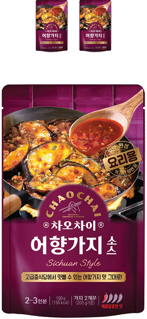 차오차이 어향가지 소스, 100g, 3개