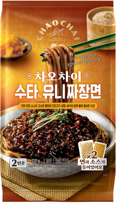 차오차이 수타식 유니짜장면 720g 2인분, 1개