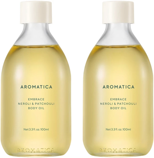 [비건뷰티] 아로마티카 임브레이스 바디오일 네롤리 & 패츌리향, 100ml, 2개 - 쿠팡