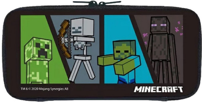 MAXGAMES NS Lite Minecraft 收納包, 單一商品, Black, 1個