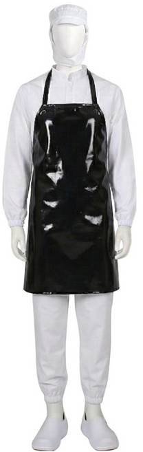 에이앤지 양면코팅 방수앞치마 소, 블랙, 2개