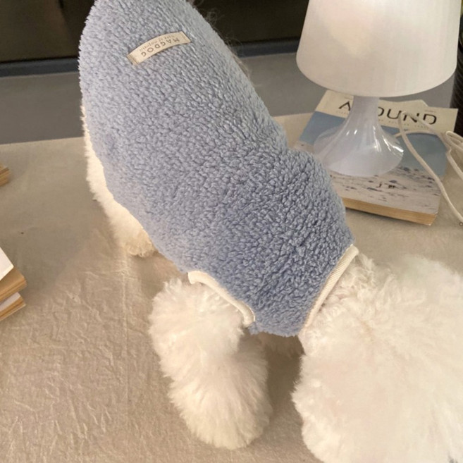 매그독 강아지 털 베스트, 스카이, 1개