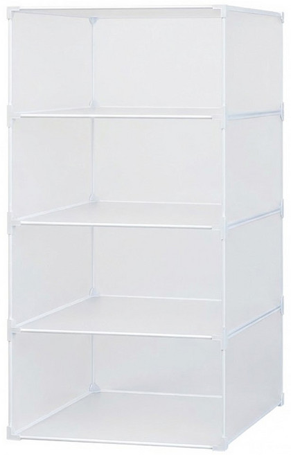 PLENO 收納托盤生活箱 衣物整理盒, 半透明, 1個