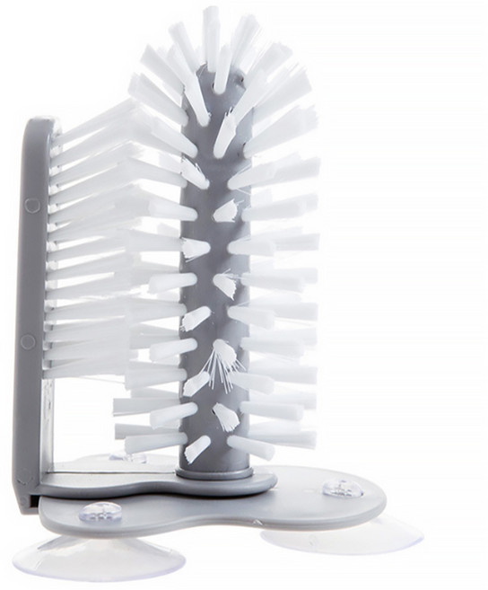 Viita 360度零死角吸壁式旋轉洗杯器/杯刷, 1個, 灰白色