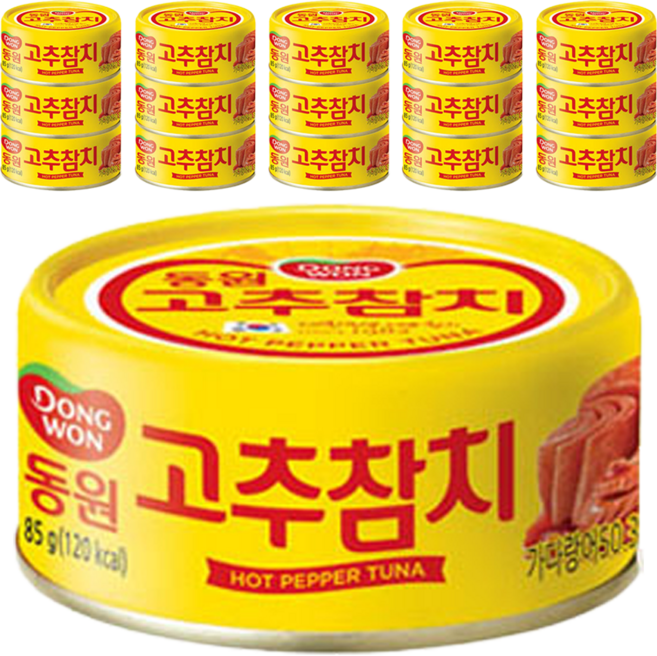 동원참치 고추 참치, 85g, 16개