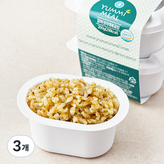 얌이밀 유아용 완료기 15~36개월 이유식 닭버섯야채볶음밥, 200g, 3개