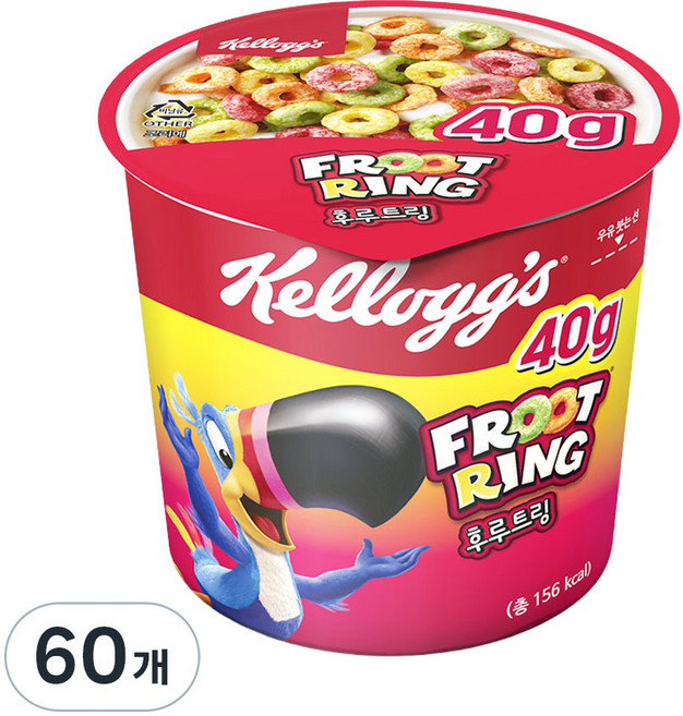 후루트링 컵 시리얼, 40g, 60개