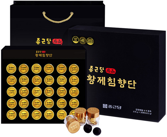 종근당 황제 침향단 + 쇼핑백, 112.5g, 1개