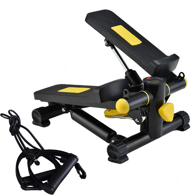 엑스킹 스텝퍼 튜빙밴드 세트, 블랙 + 옐로우