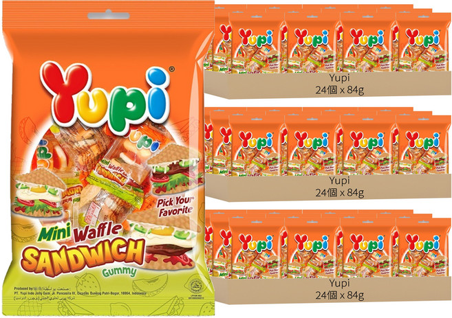 Yupi 鬆餅三明治, 84g, 72個