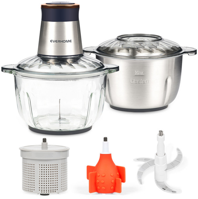 에버홈 글라스텐 만능 다지기 짤스윙 EV-MC9000, 혼합색상, 1세트