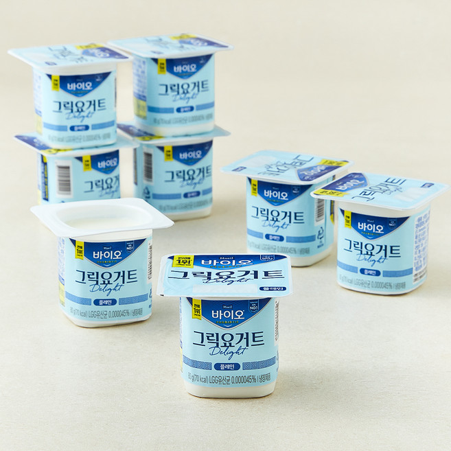 매일바이오 그릭요거트 Delight 플레인 8개입, 80g, 1개