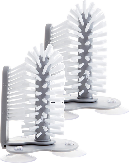 Viita 360度零死角吸壁式旋轉洗杯器/杯刷, 2個, 灰白色