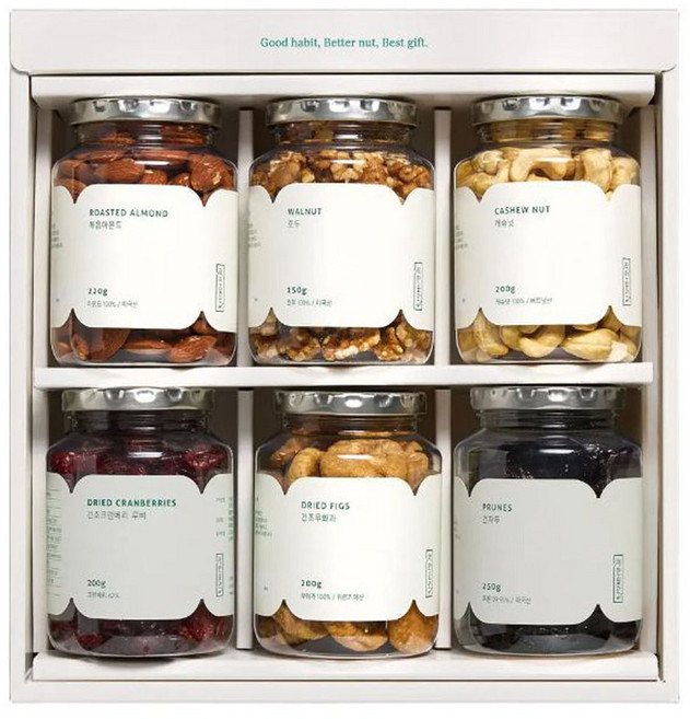 착한습관 견과 앤 건과 6종 선물세트 1.22kg, 1세트