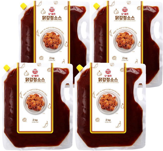 오뚜기 오쉐프 닭강정소스, 2kg, 4개