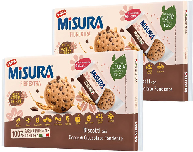 미주라 초코 통밀 비스켓 36p, 280g, 2개