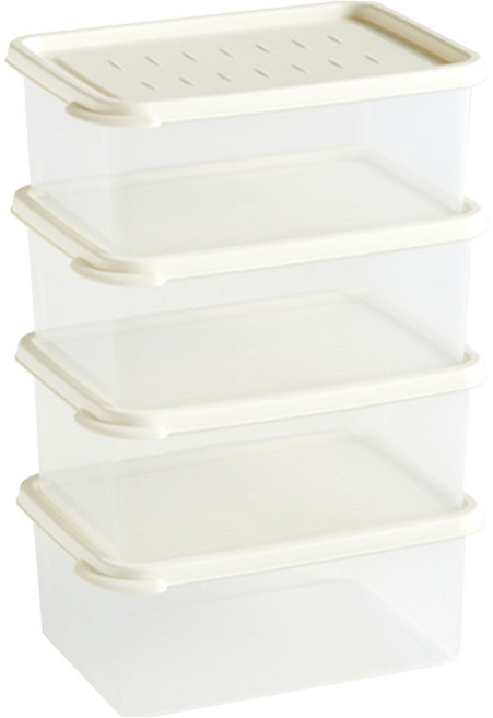 이지앤프리 차곡 냉장고 정리용기 1.9L, 1개입, 4개