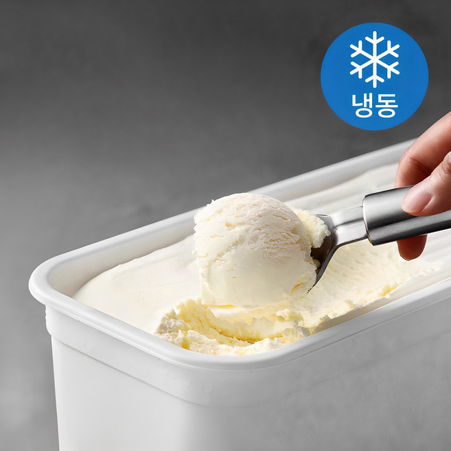 라벨리아이스크림 유지방 바닐라 아이스크림 (냉동), 4L, 1개입, 1개