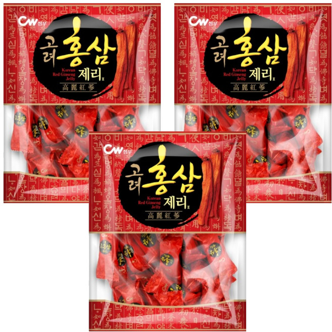 청우식품 고려 홍삼 제리 2, 350g, 3개