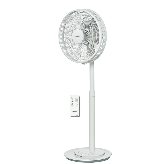 SHARP 夏普 7片 立扇 電風扇 白色 遙控器 8段風速 DC直流馬達 14吋 PJ-R14GD