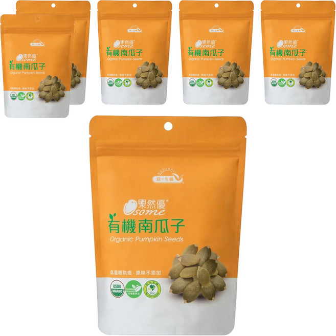 統一生機 Osome 果然優 有機南瓜子, 180g, 6包
