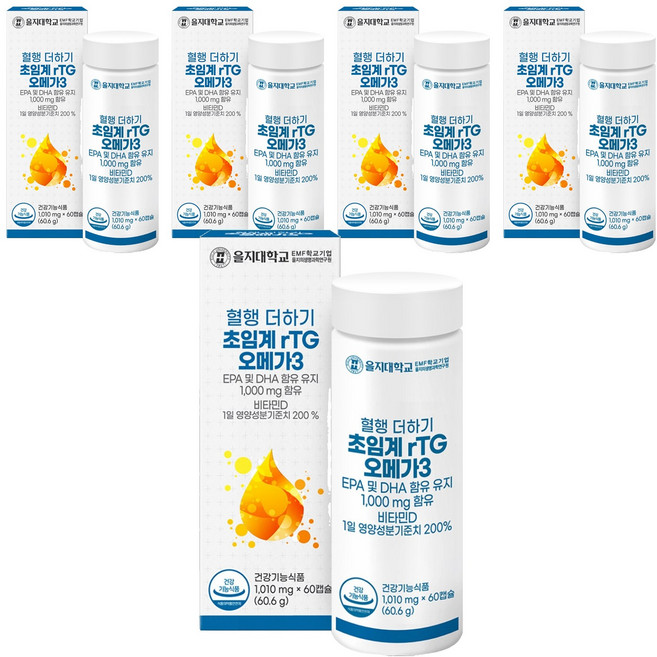 超臨界rTG Omega-3膠囊, 60顆, 5個