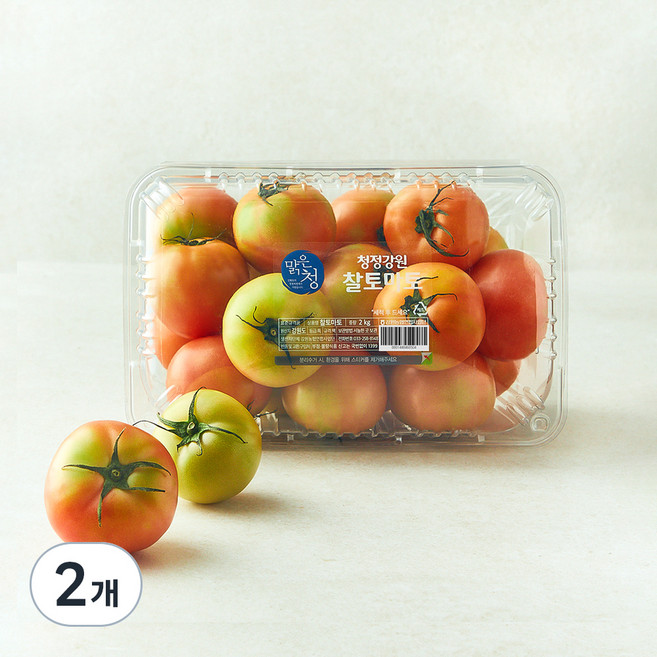 강원 맑은청 청정 찰토마토, 2kg, 2팩