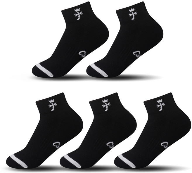 까스텔바작 단목 쿠션 압박양말 CSW-05, 블랙, 5개