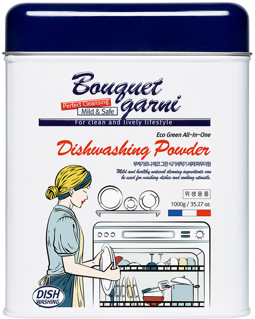 부케가르니 에코 그린 식기세척기 세제 파우더형, 1kg, 1개