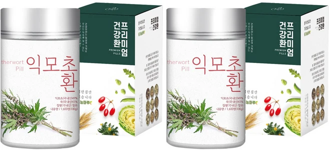 유기농마루 정품 국내산 익모초환, 100g, 2개 - 쿠팡