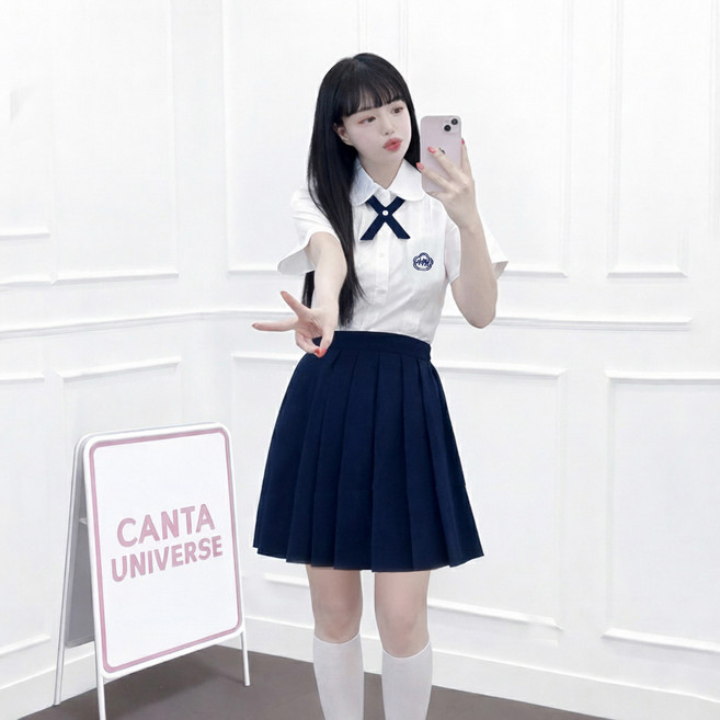 칸타유니버스 여성용 대만교복 코스프레 세트