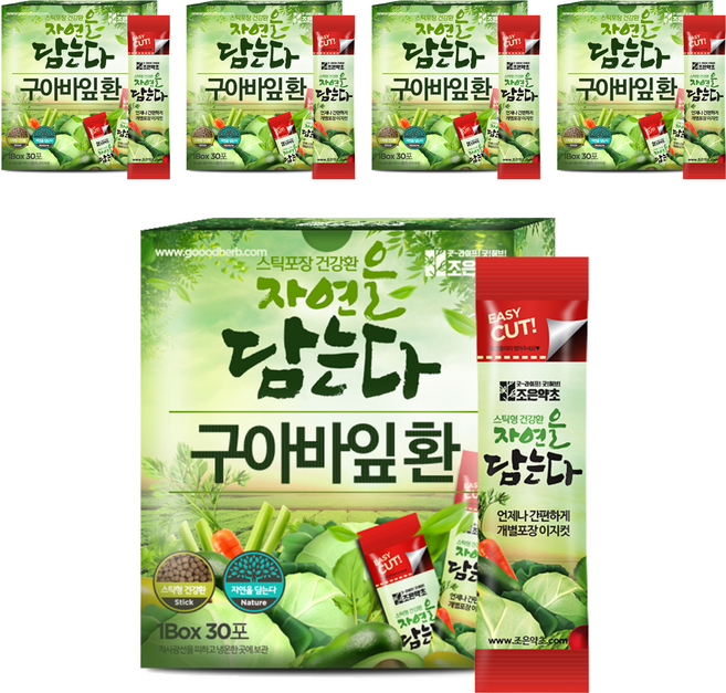 조은약초 자연을 담는다 프리미엄 구아바잎환 스틱, 90g, 5개